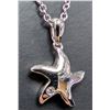 Image 1 : SILVER(2.68G), NATURAL DIAMOND (0.01CT) NECKLACE 15"
