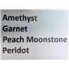 Image 2 : AMETHYST, GARNET, PEACH MOONSTONE AND PERIDOT (APP 12CT) GEMSTONE