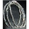 Image 1 : LABRADORITE FACETED BEADS SILVER NECKLACE 13"