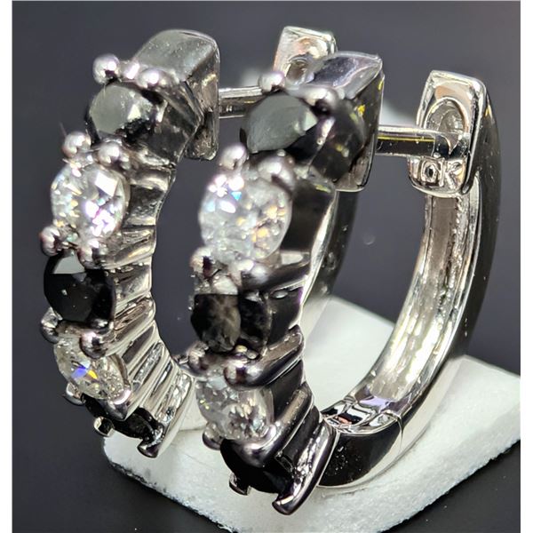 10K(2.06G), NATURAL DIAMOND (0.35CT)EARRING, APPRAISED INSURANCE VALUE $1900