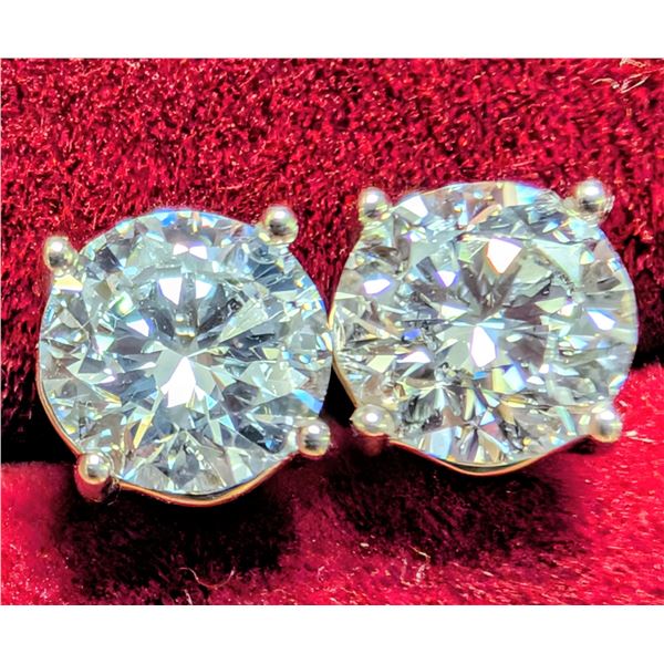10K(0.84G), LAB DIAMOND (1.3CT) EARRING, SUGGESTED RETAIL VALUE $2000