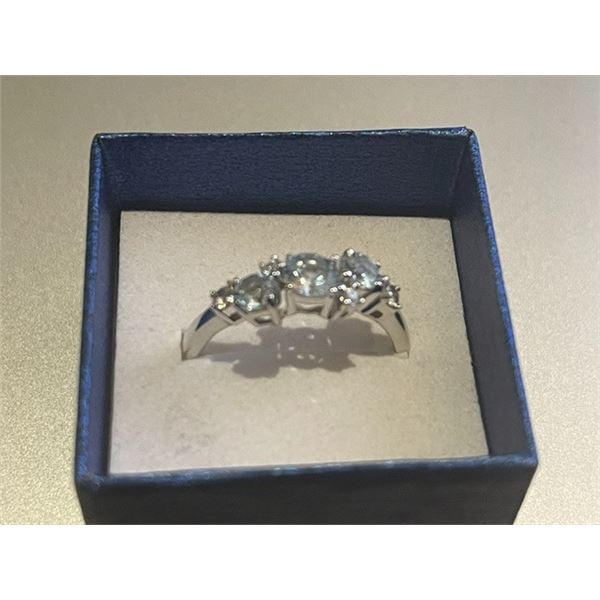 SILVER(2.65G), B.TOPAZ (APP 1CT) RING, SUGGESTED RETAIL VALUE $200