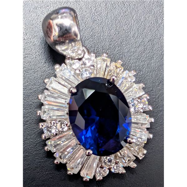 SILVER(2.81G), CZ PENDANT