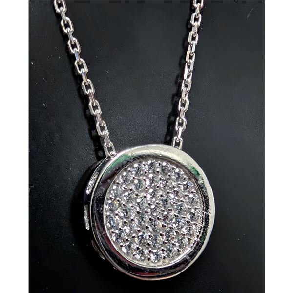 10K(2.3G), CZ NECKLACE 16-18", SUGGESTED RETAIL VALUE $1350