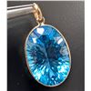 Image 1 : 10K(2.3G), BLUE TOPAZ (10CT) PENDANT, SUGGESTED RETAIL VALUE $1200