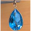 Image 1 : 10K(1.31G), BLUE TOPAZ (6.65CT) PENDANT, SUGGESTED RETAIL VALUE $1000