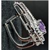 Image 2 : SILVER(5.11G), AMETHYST (0.5CT) EARRING, SUGGESTED RETAIL VALUE $440