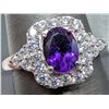 Image 1 : SILVER(3.88G), AMETHYST (1.5CT) RING, SUGGESTED RETAIL VALUE $320
