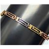 Image 1 : SILVER(3.2G), TRI COLOR BRACELET 7" SUGGESTED RETAIL $250