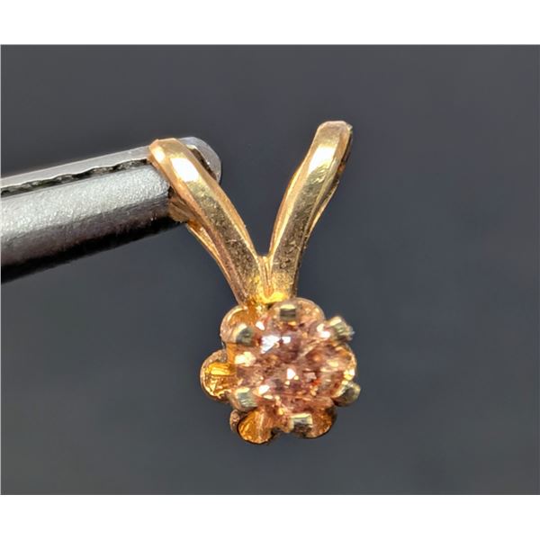 14K(0.14G), LAB DIAMOND (0.05CT) PENDANT, SUGGESTED RETAIL VALUE $300