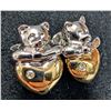 Image 1 : SILVER(3.9G), NATURAL DIAMOND (0.02CT) EARRING, SUGGESTED RETAIL VALUE $200