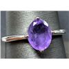 Image 2 : SILVER(2.2G), AMETHYST (1.5CT) RING, SUGGESTED RETAIL VALUE $200