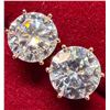 Image 1 : 14K(0.95G), LAB DIAMOND (2.1CT) EARRING, APPRAISED INSURANCE VALUE $1650