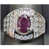 Image 1 : SILVER(6.08G), RUBY (1CT) RING, SUGGESTED RETAIL VALUE $500