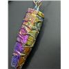 Image 1 : SILVER(APP 13G), RAINBOW TITANIUM AURA QUARTZ NECKLACE 18", SUGGESTED RETAIL VALUE $200