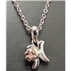 Image 1 : SILVER(1.15G), DIAMOND (0.01CT) NECKLACE 15", SUGGESTED RETAIL VALUE $650