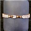 Image 2 : *NEW* 18KT GOLD PLATED 8MM MARQUISE CUT SIMULATED DIAMOND (CZ) TENNIS BRACELET