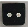 Image 2 : *NEW* PLATINUM PLATED MOISSANITE LAB DIAMOND STUD EARRINGS: 2CT EACH, GH, VVS1, GRA REPORT