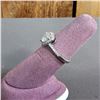 Image 3 : *NEW* PLATED 1CT MOISSANITE LAB DIAMOND HEART HALO RING: RESIZABLE, GH, VVS1, GRA REPORT