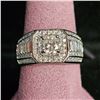Image 2 : *NEW* .925 SILVER 1CT MOISSANITE LAB DIAMOND MAN'S RING: RESIZEABLE
