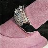 Image 3 : *NEW* .925 SILVER 1CT MOISSANITE LAB DIAMOND MAN'S RING: RESIZEABLE