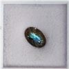 Image 2 : *NEW* 4.2CT OVAL CABOCHON UNTREATED LABRADORITE: 8.9MM X 12.9MM