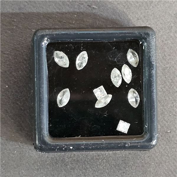 ASSORTED MARQUISE & PRINCESS CUT DIAMONDS: APPROX. 1.75CT