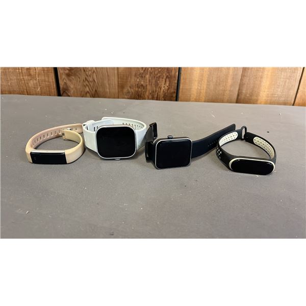BAG OF ASSORTED FITNESS TRACKERS