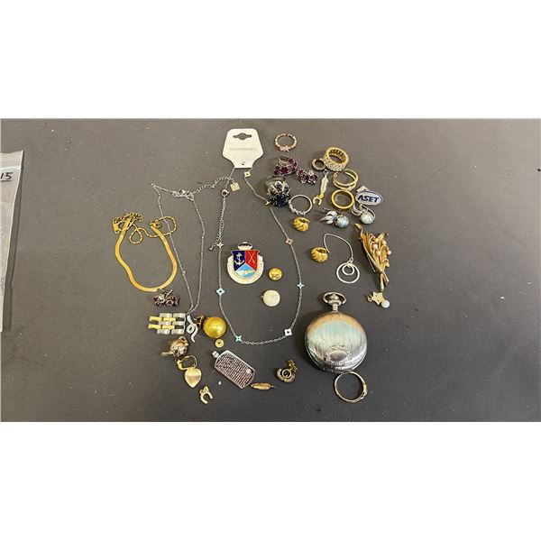 BAG OF ASSORTED FASHION JEWELRY