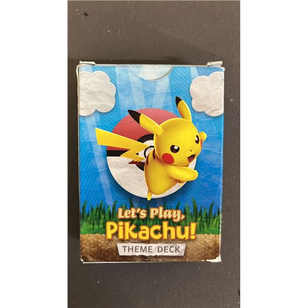 LET'S PLAY PIKACHU POKEMON CARD THEME DECK