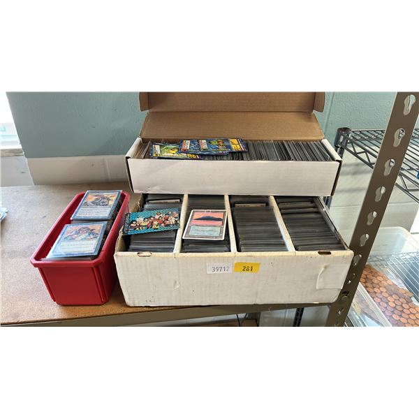 ASSORTED COLLECTIBLE CARDS INCLUDING; MAGIC THE GATHERING, DIGIMON, DRAGONBALL Z & MORE