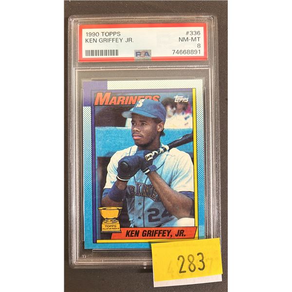PSA 8 1990 TOPPS #336 KEN GRIFFEY JR. BASEBALL CARD