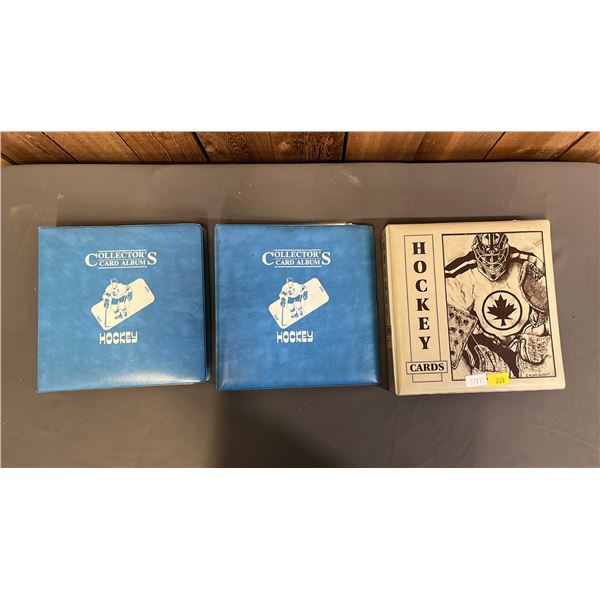 (3) BINDERS OF ASSORTED SPORTS CARDS