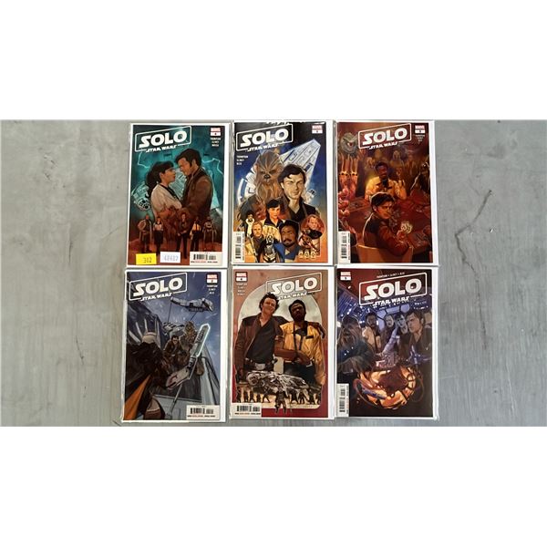ASSORTED MARVEL STAR WARS SOLO COMIC BOOKS