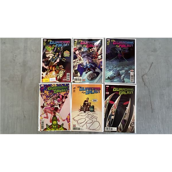MARVEL THE ALL-NEW GUARDIANS OF THE GALAXY #1-6 COMIC BOOKS