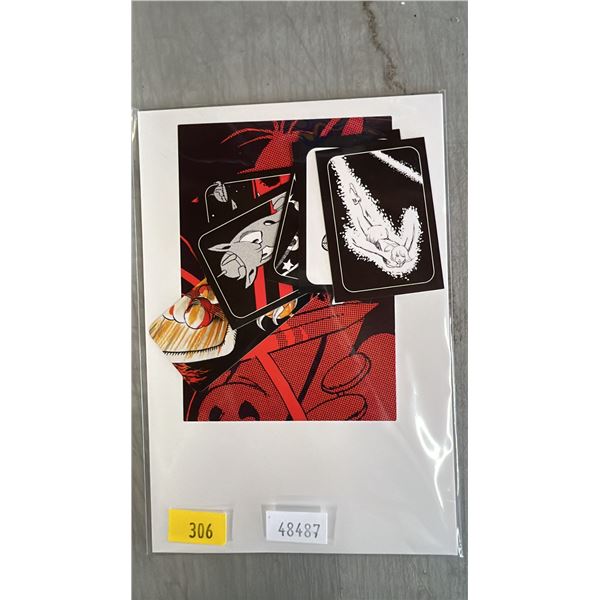 ASSORTED CEREBUS TRADING CARDS & POST CARD