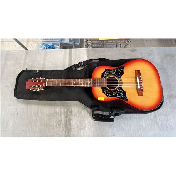 ACOUSTIC GUITAR WITH SOFT SIDE CASE