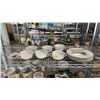 Image 1 : SHELF OF SOUP BOWLS, PLATES & SAUCER