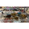 Image 2 : SHELF OF ASSORTED ITEMS INCLUDING; DINNERWARE, GRAVY BOAT, DECORATIVE DISHES & MORE