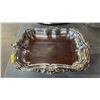 Image 4 : VTG. SILVER PLATED CANADIAN NATIONAL STEAMSHIPS SERVING DISH,  & 2 VTG SILVER PLATED SERVING DISHES
