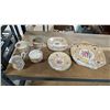 Image 5 : SHELF OF VINTAGE ROYAL ALBERT "DEVANSHIRE LACE" & COALPORT "ALLEGRO" CHINA