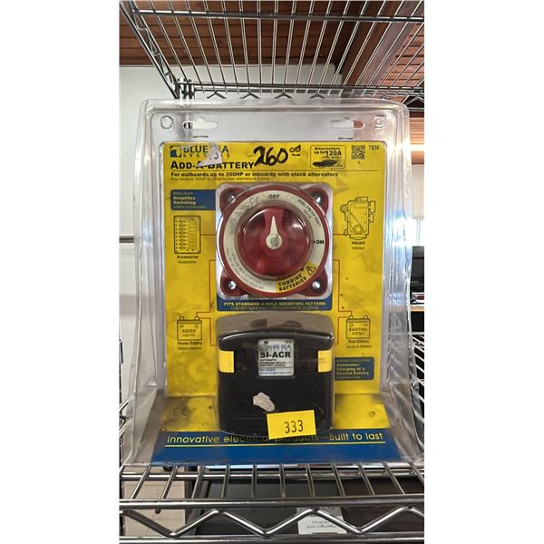 BLUE SEA ADD-A-BATTERY - FOR OUTBOARD MOTOR UP TO 350HP OR INBOARD WITH STOCK ALTERNATORS