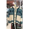 Image 3 : RACK OF (3) VINTAGE NORWEGIAN WOOL CARDIGANS, WOOL NEW ZEALAND SWEATER & (2) JAPANESE BROCADE ROBES