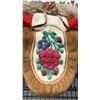 Image 3 : PAIR OF FIRST NATIONS BEADED MUKLUKS & CARIBOU HAIR TUFTED MUKLUKS