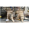 Image 3 : INUIT ULU KNIFE, (2) INUIT BONE CARVINGS & SOAPSTONE FACE SCULPTURE