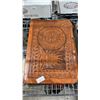 Image 2 : ZIPPERED LEATHER FOLIO, CERAMIC PIGGY BANK, VINTAGE VANITY SET, COLLECTOR PLATE & MORE