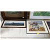 Image 5 : SHELF OF ASSORTED FRAMED PRINTS & ORIGINAL ART
