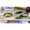 Image 2 : SHELF OF ASSORTED ORIGINAL ART: PASTELS, WATERCOLOUR & ACRYLIC