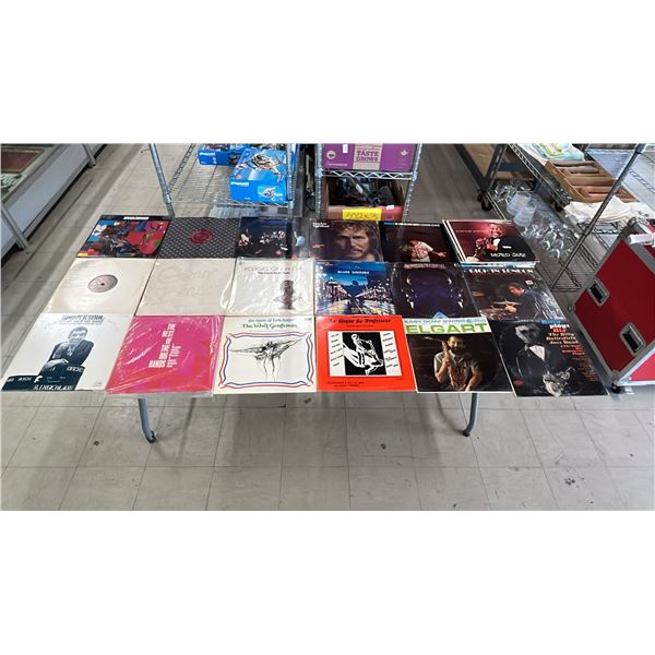 ASSORTED VINYL ALBUMS INCLUDING: BILLIE HOLIDAY, GORDON LIGHTFOOT, JONAH JONES & MORE