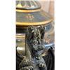 Image 5 : VINTAGE CLAW FOOTED URN WITH LID & DRAGON HANDLES *BOTH DRAGONS HAVE A BROKEN HORN*